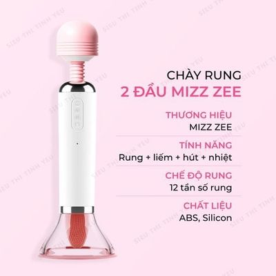 (Có video)Chày rung 2 đầu rung kết hợp lưỡi xoay đa năng Mizz Zee 