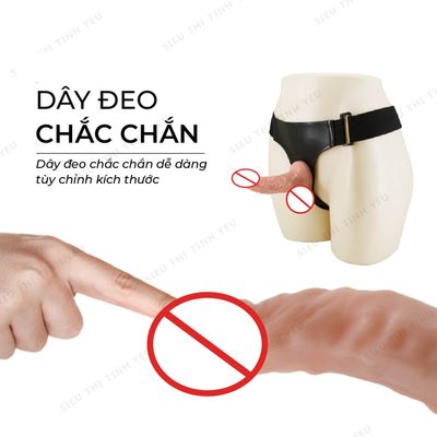 (Có video)Dương vật giả có dây đeo Baile Ultra Passionate Harness có bìu rỗng ruột
