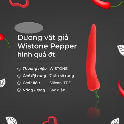 ( CÓ VIDEO ) Dương vật giả rung ngụy trang hình quả ớt nóng bỏng Wistone Pepper