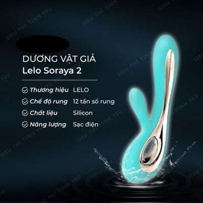 (CÓ VIDEO) Dương vật giả 12 chế độ rung cao cấp Lelo Soraya 2