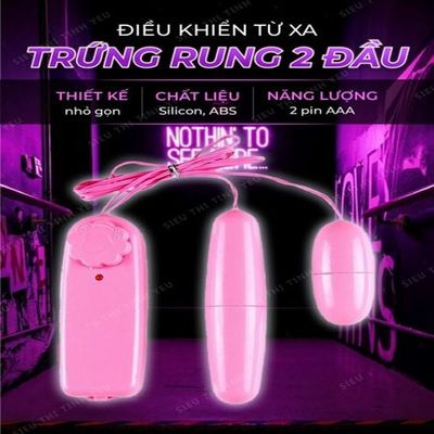 ( CÓ VIDEO ) Trứng rung cực giá cực rẻ 2 đầu dùng pin