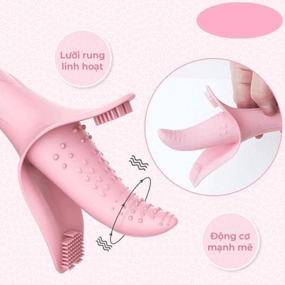 ( CÓ VIDEO ) Lưỡi rung Ou Fang Magical Tongue 10 chế độ rung dùng sạc