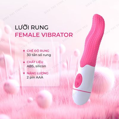 ( CÓ VIDEO ) Lưỡi rung Female Vibrator 30 chế độ rung dùng pin