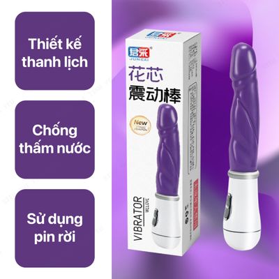 (Có video) Dương vật giả Juncai đa chế độ rung dùng pin
