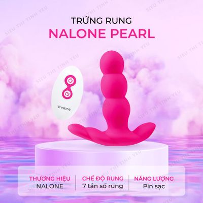 (Có Video) Trứng rung 7 chế độ điều khiển từ xa pin sạc màu hồng Nalone Pearl