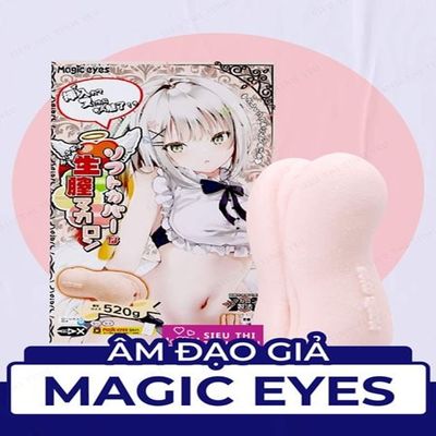 (Có Video) Âm đạo giả silicone nguyên khối cầm tay Magic Eyes Macaron