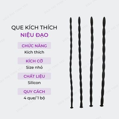 Que kích thích niệu đạo cho nam size nhỏ Bộ 4 que 383872