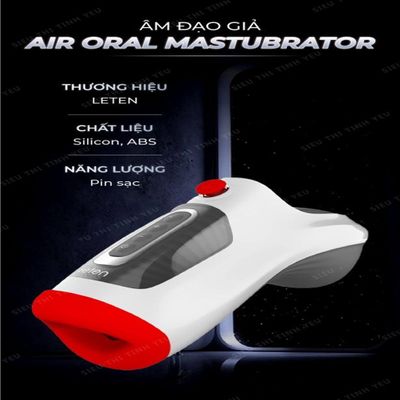 (Có Video) Âm đạo giả Leten Air Oral Mastubrator rung đa chế độ có bú dùng pin sạc