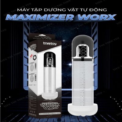 (Có video) Máy tập tăng kích thước làm đẹp dương vật Lovetoy Maximizer Worx VX5 tự động cao cấp