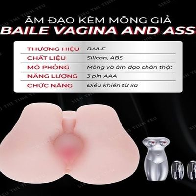 (Có Video) Âm đạo giả kèm mông  có rung Baile mềm mịn như thật