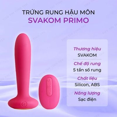 (Có Video) Trứng rung Svakom Primo sưởi ấm điều khiển từ xa dùng pin sạc