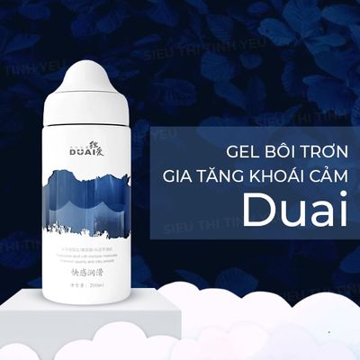 Gel bôi trơn Duai tăng khoái cảm đầu núm chai 200ml 382812