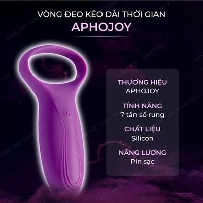 (Có Video) Vòng đeo Aphojoy kéo dài thời gian có 7 chế độ rung pin sạc
