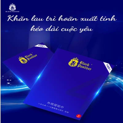 Khăn lau Black Panther Delay Wipes thế hệ thứ 4 chống xuất tinh sớm kéo dài thời gian 382583