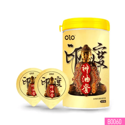 Bao cao su OLO Performa Ông Phật tròn mình gai hạt nổi nhỏ siêu mỏng kéo dài thời gian Hộp 10 cái 382482