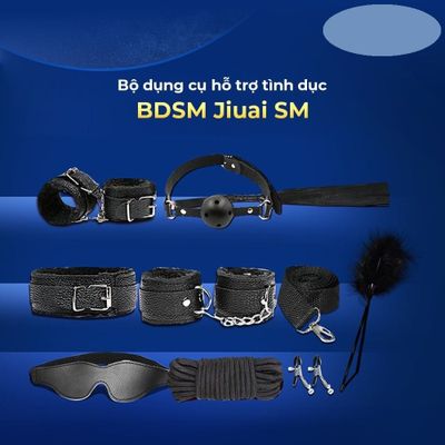 Bộ dụng cụ roi da hỗ trợ tình dục BDSM Jiuai SM 382391