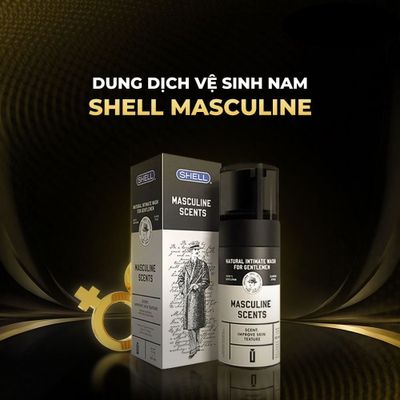 Dung dịch vệ sinh nam dạng bọt, hương thơm nam tính Shell Masculine Scents - 100ml 382303