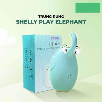 Trứng rung ngụy trang hình voi có vòi rung kích thích Shelly Play Elephant