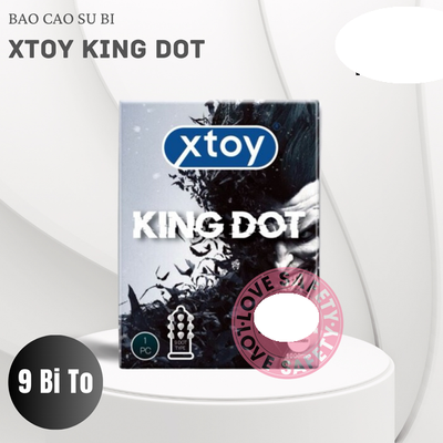 Bao Cao Su Xtoy King Dot 9 Bi Lớn Hương Chocolate - Hộp 1 Cái Cao Cấp Chính Hãng