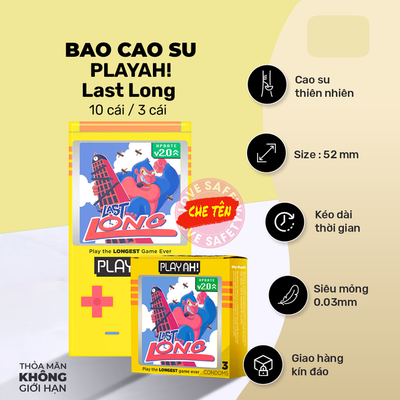 Bao Cao Su Kéo Dài Thời Gian Playah Last Long Cao Cấp Chính Hãng