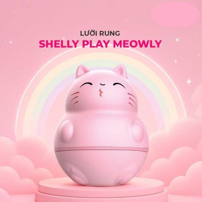 Lưỡi rung ngụy trang hình mèo đa chức năng Shelly Play Meowly
