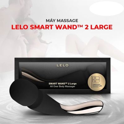 Máy massage silicon cao cấp Lelo Smart Wand 2 Large rung 10 chế độ kích thích màn dạo đầu nóng bỏng