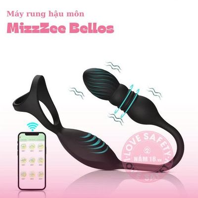 Phích Cắm Hậu Môn silicone Mềm Cao Cấp Rung - Thụt Đa Năng 9 Chế Độ MizzZee Bellos - Điều Khiển Qua App 