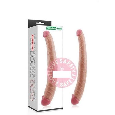 Dương Vật Giả 2 Đầu Silicone Mềm Massage Giải Tỏa Nhu Cầu Cho LGBT Lovetoy Double Dildo Chính Hãng