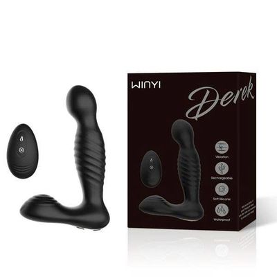 Máy Rung Kích Thích Hậu Môn Silicone Mềm Rung - Ngoáy - Tỏa Nhiệt Đa Năng Winyi Derek Chính Hãng