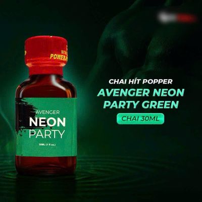 Chai hít tăng khoái cảm Popper PWD Avenger Neon Party Green - Chai 30ml 378785