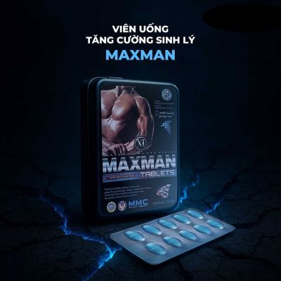 Viên uống hỗ trợ cường dương, tăng cường sinh lý Maxman - Hộp 10 viên 378601