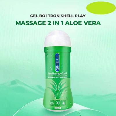 Gel Shell Play Massage 2 in 1 Aloe Vera - Chai 200ml cao cấp chính hãng