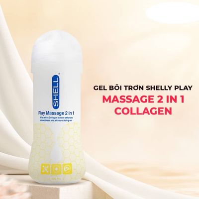 Gel Shell Play Massage 2 in 1 Collagen - Chai 200ml cao cấp chính hãng