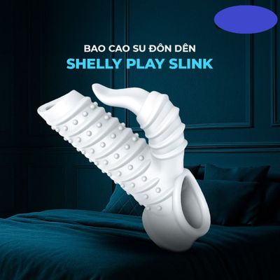 Bao cao su đôn dên Shelly Play Slink hở quy đầu cao cấp chính hãng
