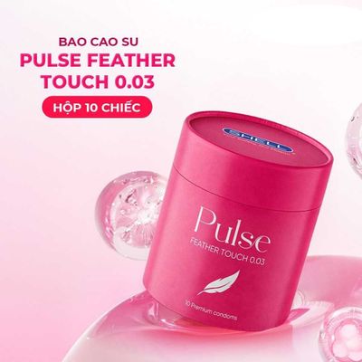 Bao cao su Shell Pulse Feather Touch 0.03 - Hương nước hoa cao cấp, siêu mỏng - Hộp 10 cái cao cấp chính hãng 378500