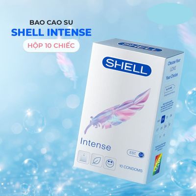Bao cao su Shell Intense Siêu mỏng 0.04mm  Hộp 10 cái cao cấp chính hãng