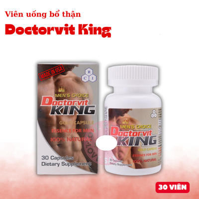 Viên Uống Bổ Thận, Tăng Tesstosterone Doctorvit King chính hãng
