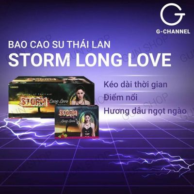 Bao cao su Storm Long Love - Kéo dài thời gian - Hộp 120 cái 378285