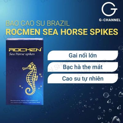 Bao cao su Rocmen Sea Horse Spikes - Kéo dài thời gian - Hộp 10 cái 378260