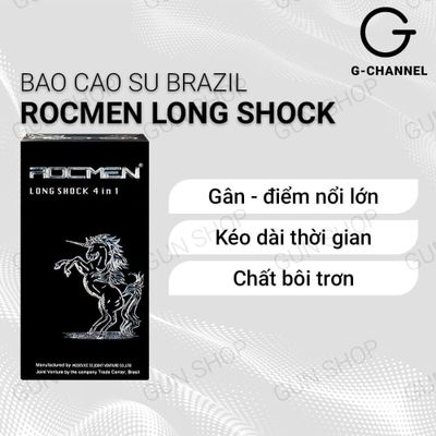 Bao cao su Rocmen Long Shock - Kéo dài thời gian - Hộp 12 cái 378262