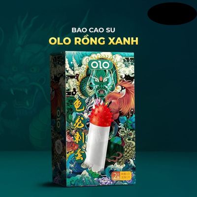 Bao cao su OLO Rồng xanh - Gai chùm đầu - Hộp 1 cái + 1 bi silicon 378206