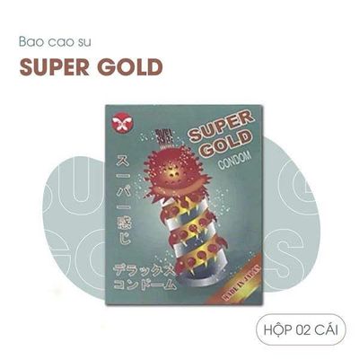 Bao Cao Su Gai Lớn Super Gold - Hộp 2 Cái 377994