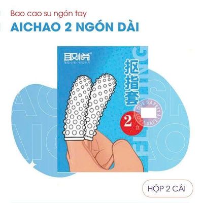 Bao Cao Su Ngón Tay Gai Lớn Aichao 2 Ngón Dài