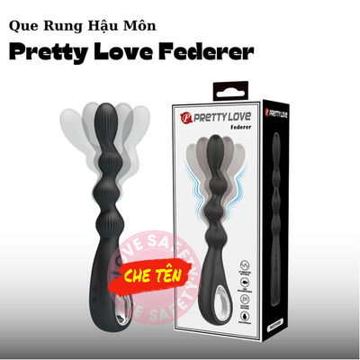 Que Rung Hậu Môn Silicone Pretty Love Federer Rung Tùy Chỉnh Chống Nước Cao Cấp Sạc Điện