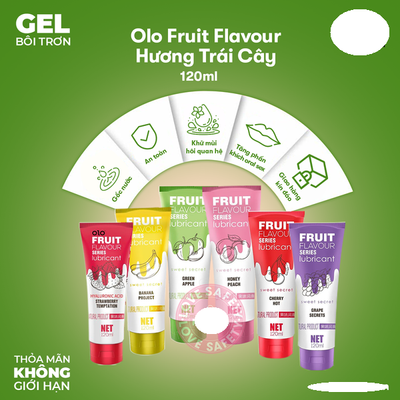 GeI Bôi Trơn Olo Fruit Flavour Hương Trái Cây cho các cặp đôi chính hãng