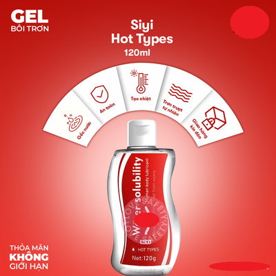 GeI Bôi Trơn Nóng Ấm Siyi Hot Types  cho các cặp đôi chính hãng