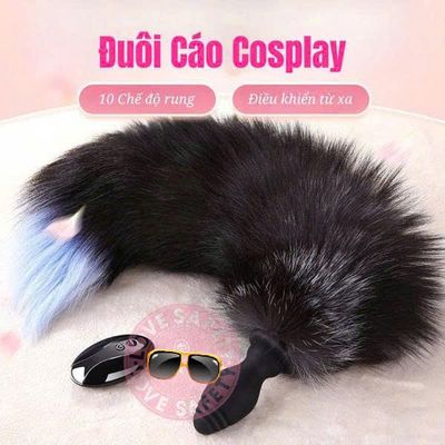 Đuôi Cáo Silicone Gắn Hậu Môn Rung Đa Chế Độ cho nữ giới chính hãng