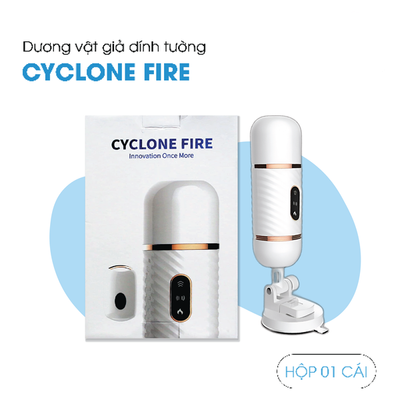 Dương Vật Dính Tường Thụt Toả Nhiệt Cyclone Fire dành cho nữ giới chính hãng