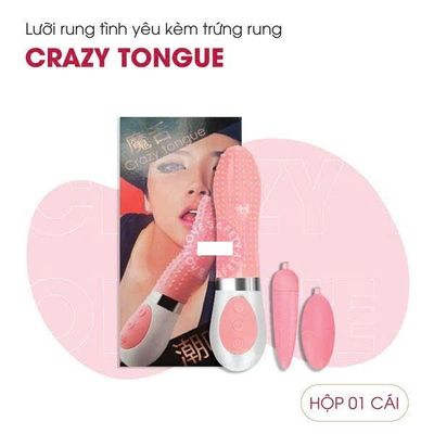 Lưỡi Rung Crazy Tongue Kèm Trứng Rung Chính Hãng 376741