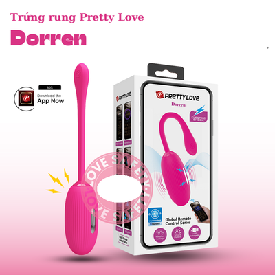 Trứng Rung Có Kích Thích Điện Tăng Hương Phấn Pretty Love Dorren Điều Khiển App Cao Cấp